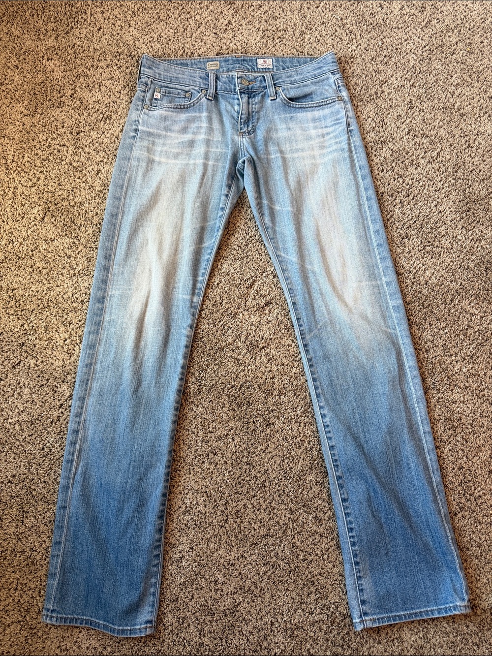 AG Adriano Goldschmied "The Tomboy"  jeans Size 27R 18 year wash made in USA